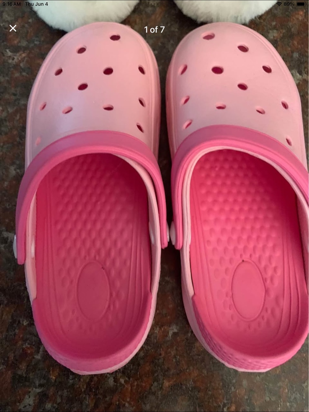 Kids Pink Garden Clog Shoes